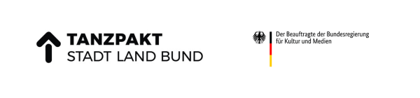 Logo TANZPAKT Stadt-Land-Bund and Logo of the Federal Government Commissioner for Culture and the Media
